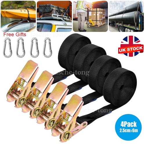 Ratchet straps tie down - 4x,