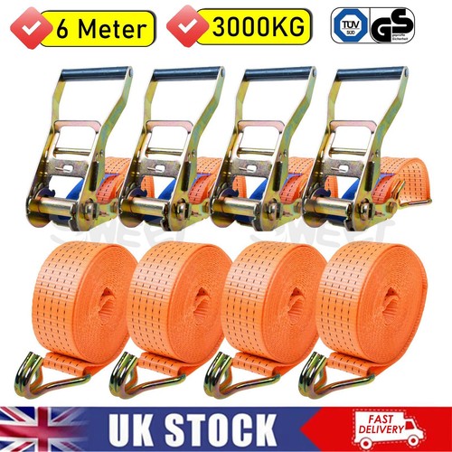 Heavy duty ratchet ties - 4x,
