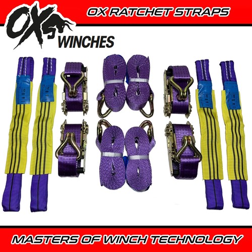 Recovery truck ratchet straps - truck,