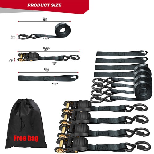 Retractable ratchet straps - retractable,