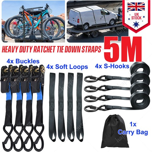 Heavy duty ratchet ties - 4x,