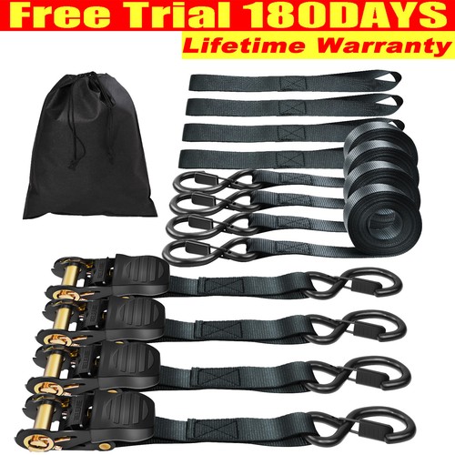 Retractable ratchet straps - ratchet, 5m