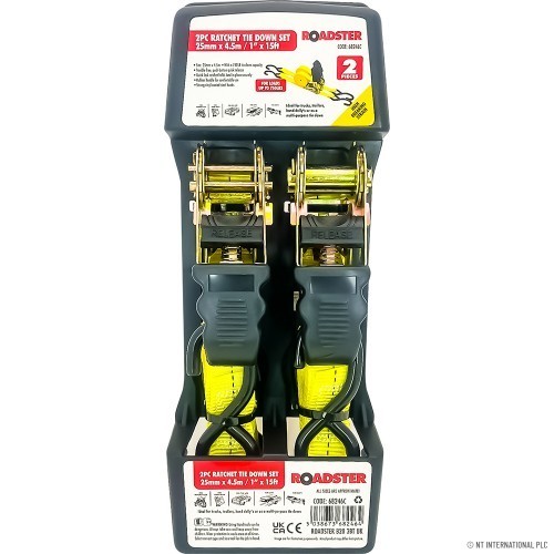 2pc ratchet tie down - tie, straps