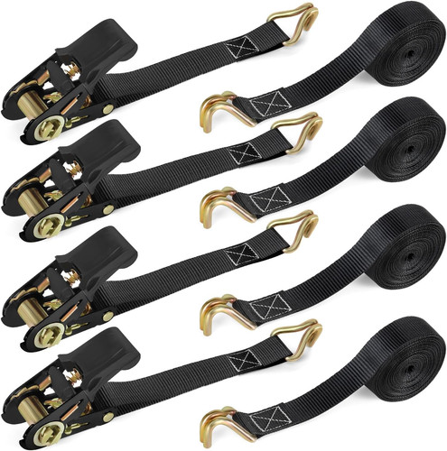 Pack ratchet straps with - 4,